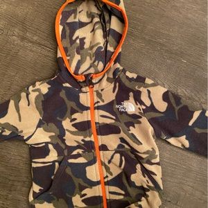 North Face toddler glacier jacket, 2T, fleece full-zip hoodie